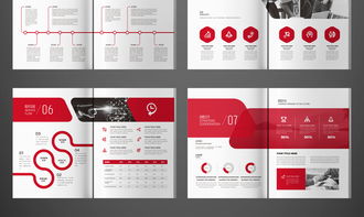 红色大气集团企业形象商业画册模板 全方位设计素材与策划指南